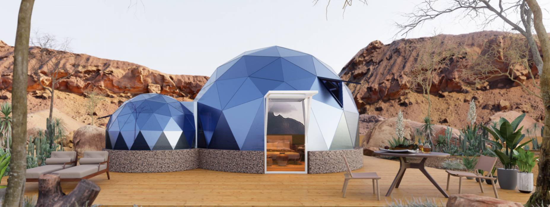 霍城县球形智能光伏玻璃星空房